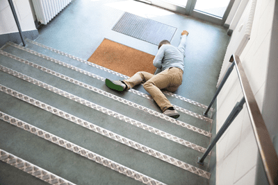 This guy might file Premises Liability claims on the owner of these stairs